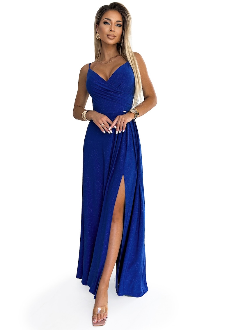 Rochie de seara dama Chiara albastru colt - Albastru inchis