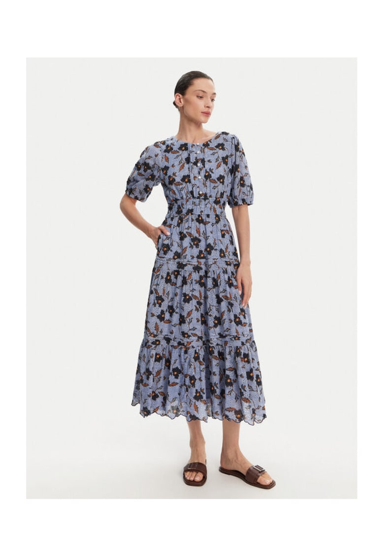 Rochie de vara dama PL953695 - Bumbac - Albastru deschis - Albastru deschis