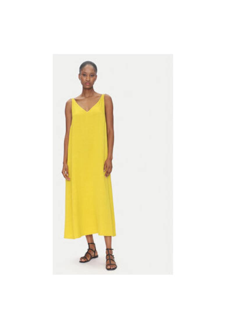 Rochie de vara dama TD0758 - Viscoza/Rayon - Galben