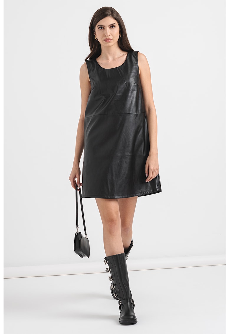 Rochie dreapta cu decolteu rotund Videde - Negru