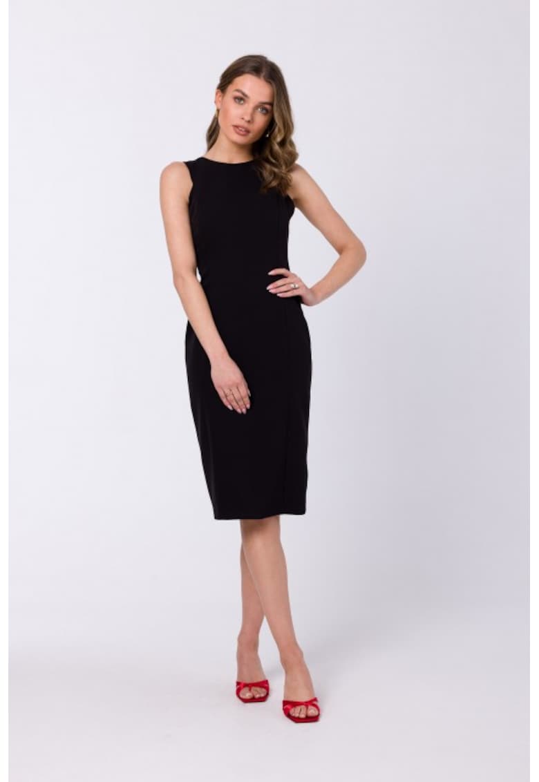 Rochie dreapta fara maneci - - Negru