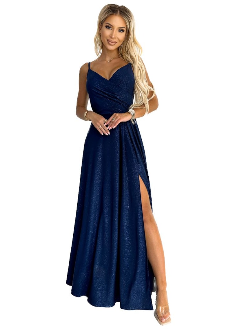 Rochie eleganta dama - Chara - albastra inchis - Albastru inchis