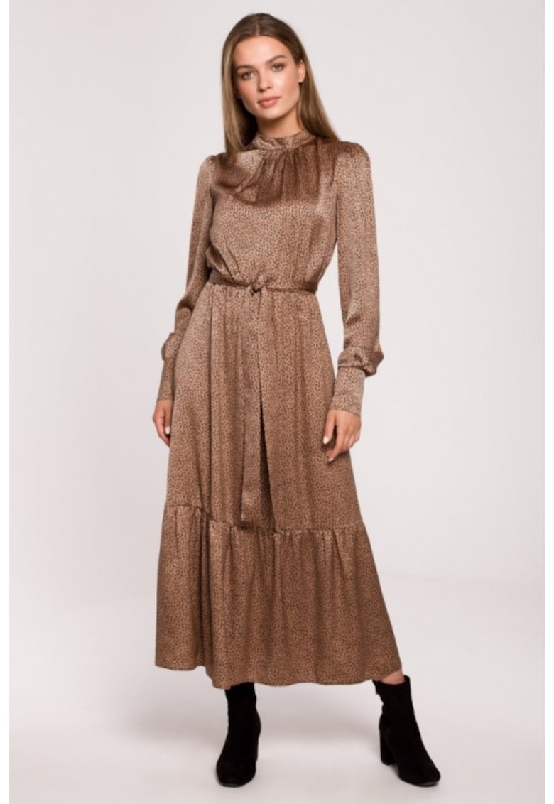 Rochie maxi cu volane - Maro - Maro