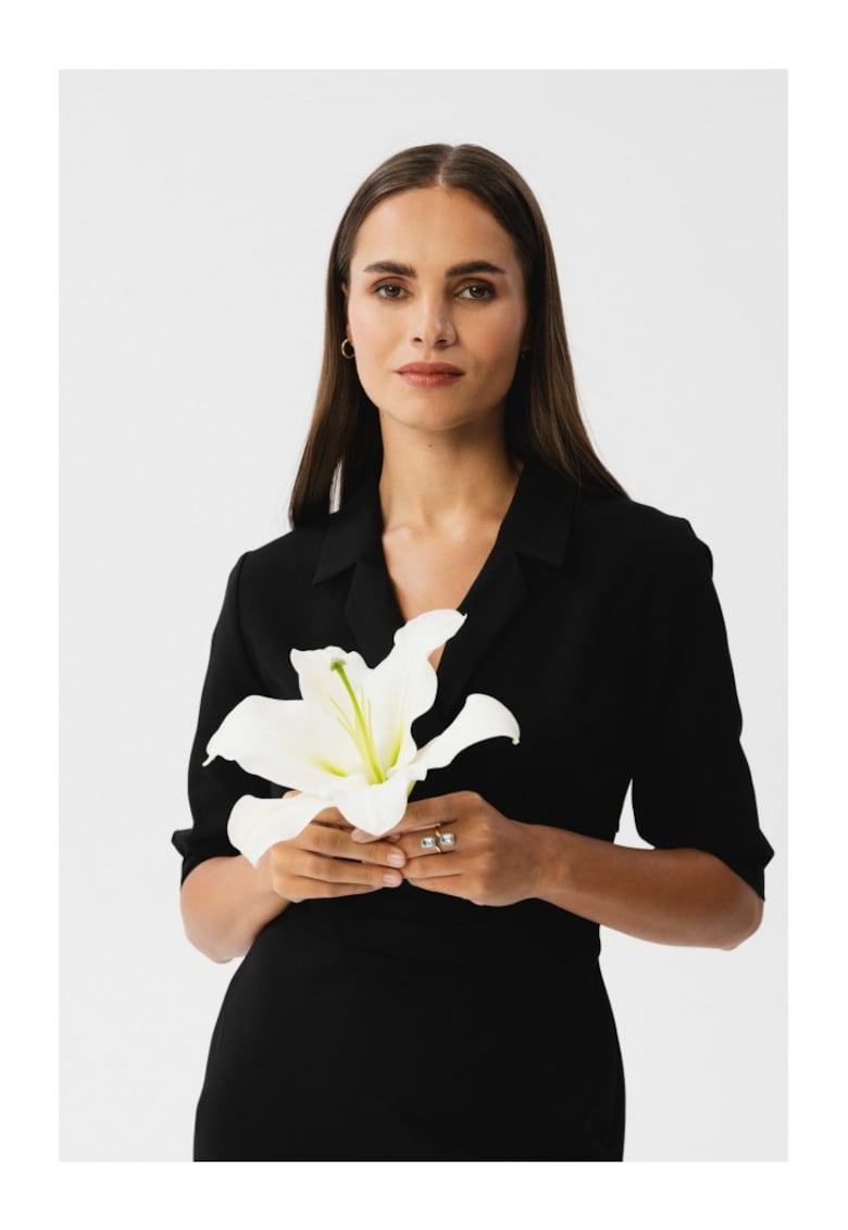 Rochie midi dama - Bohodawc - neagra - Negru
