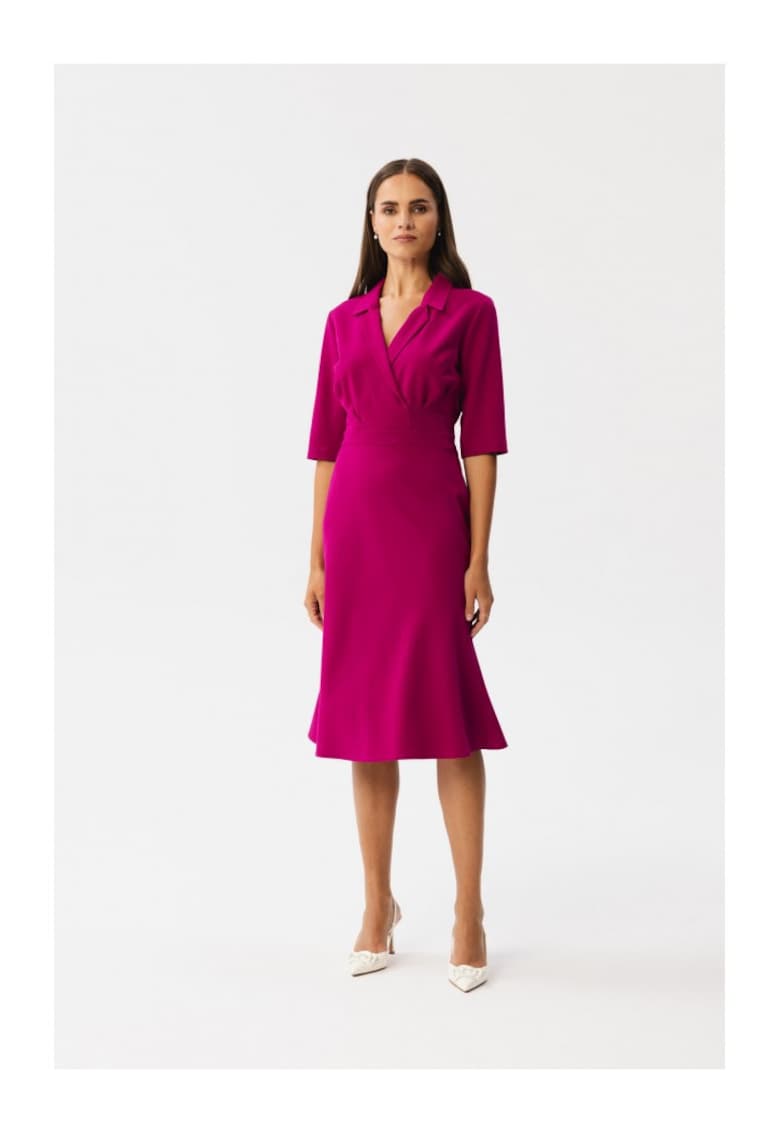 Rochie midi dama - Bohodawc - pruna - Violet