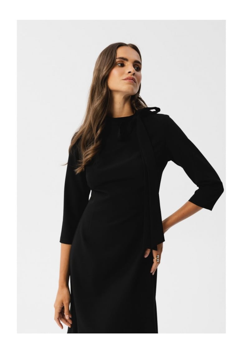 Rochie midi dama - Gwalchakin - neagra - Negru