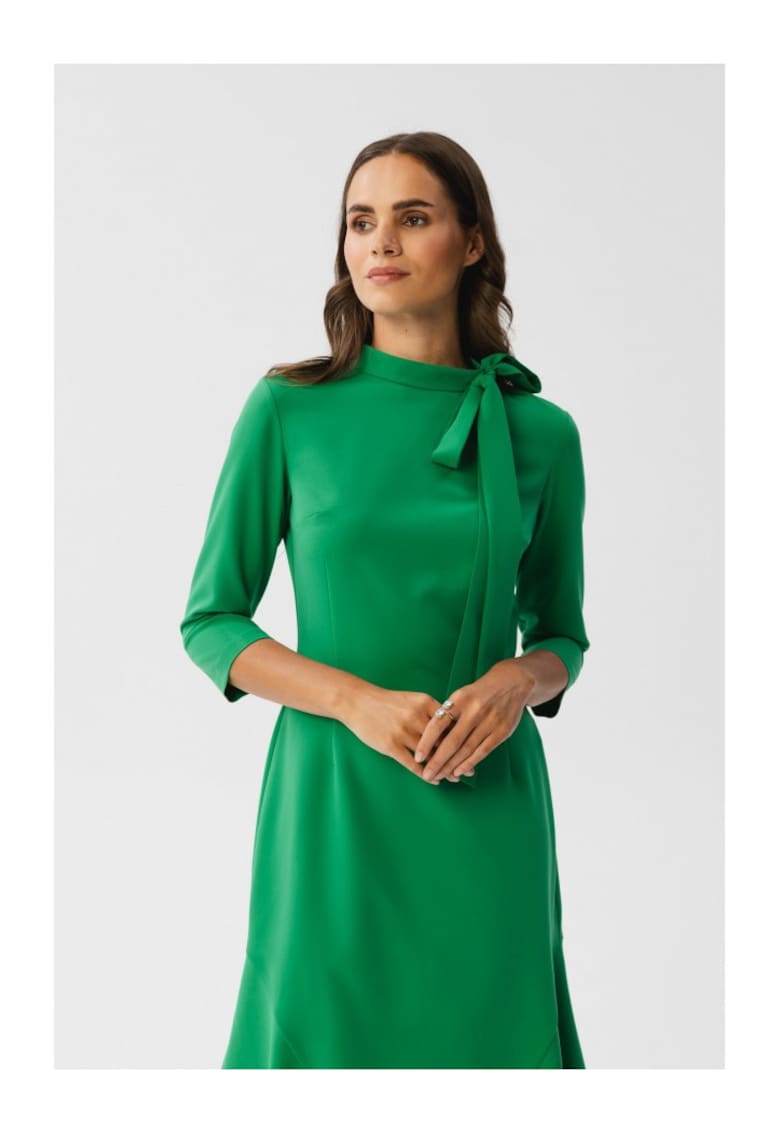Rochie midi dama - Gwalchakin - verde deschis - Verde