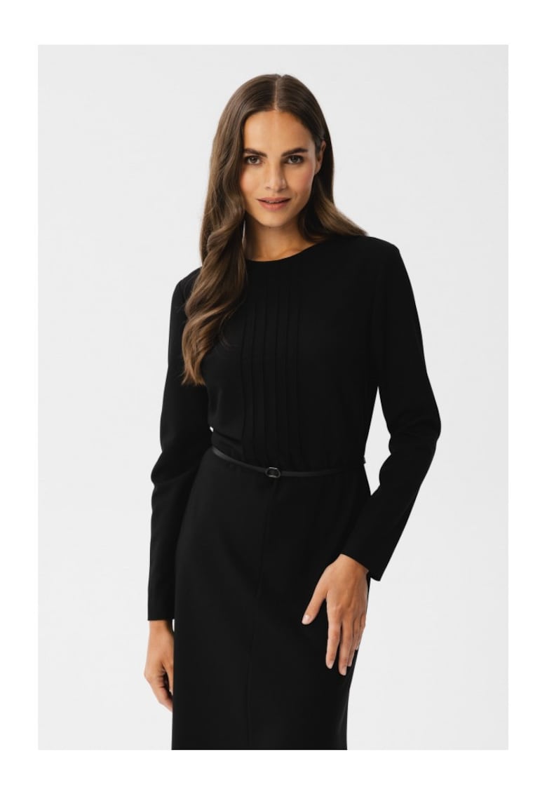 Rochie midi dama - Kerigor - neagra - Negru