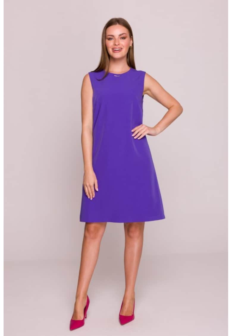 Rochie midi simpla fara maneci -