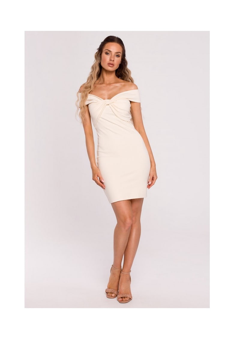 Rochie mini Bumbac - Crem - Crem