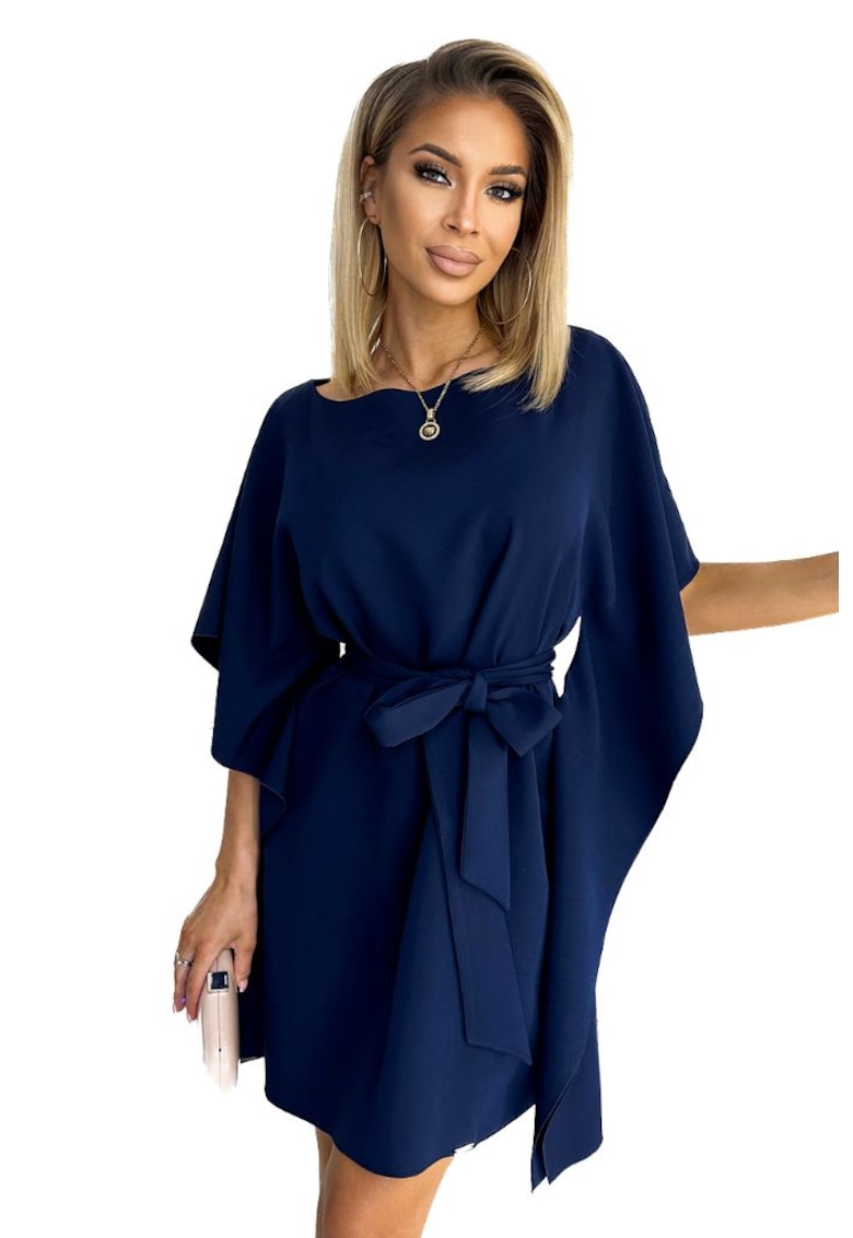 Rochie mini dama Sofia obiceiuri - Albastru inchis