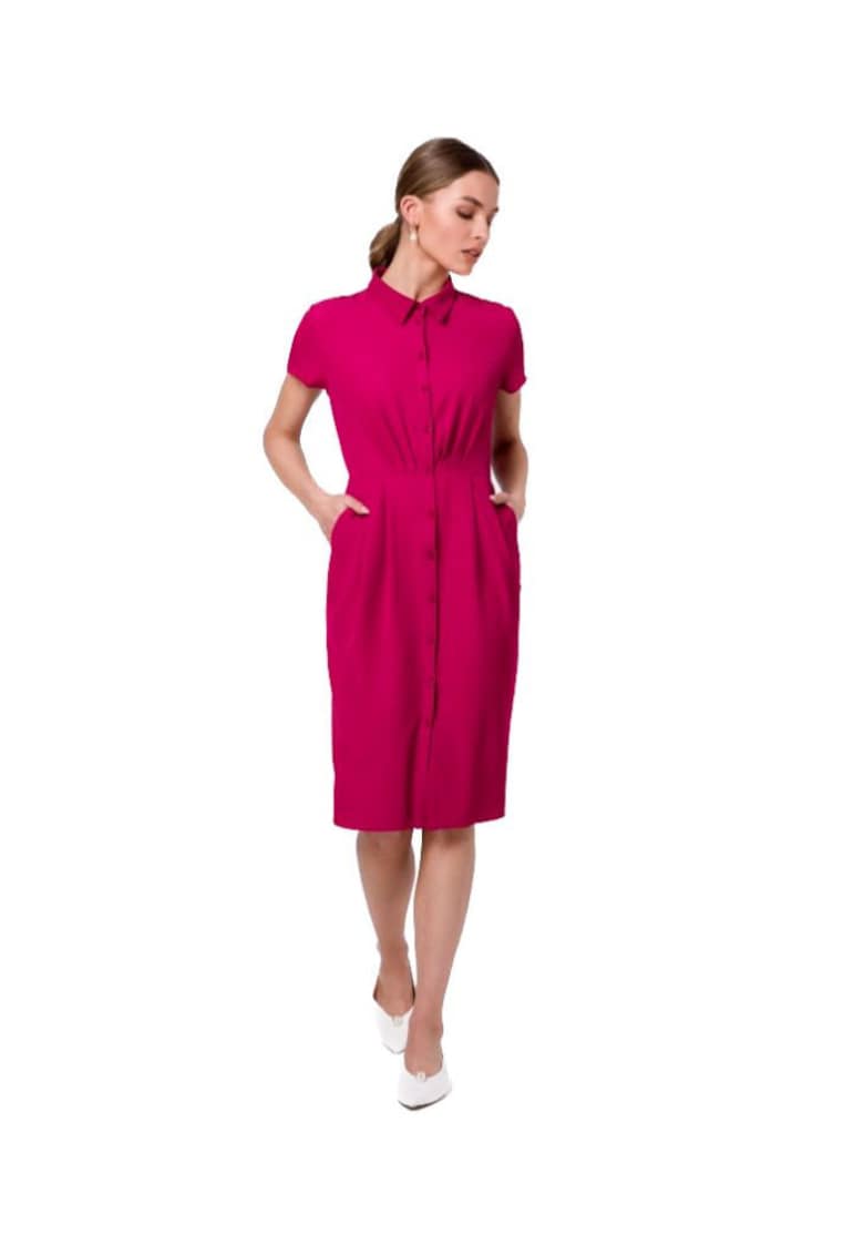 Rochie mini dama - Uleki - pruna - XXL