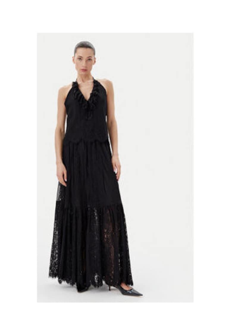 Rochie neagra - din nailon si bumbac