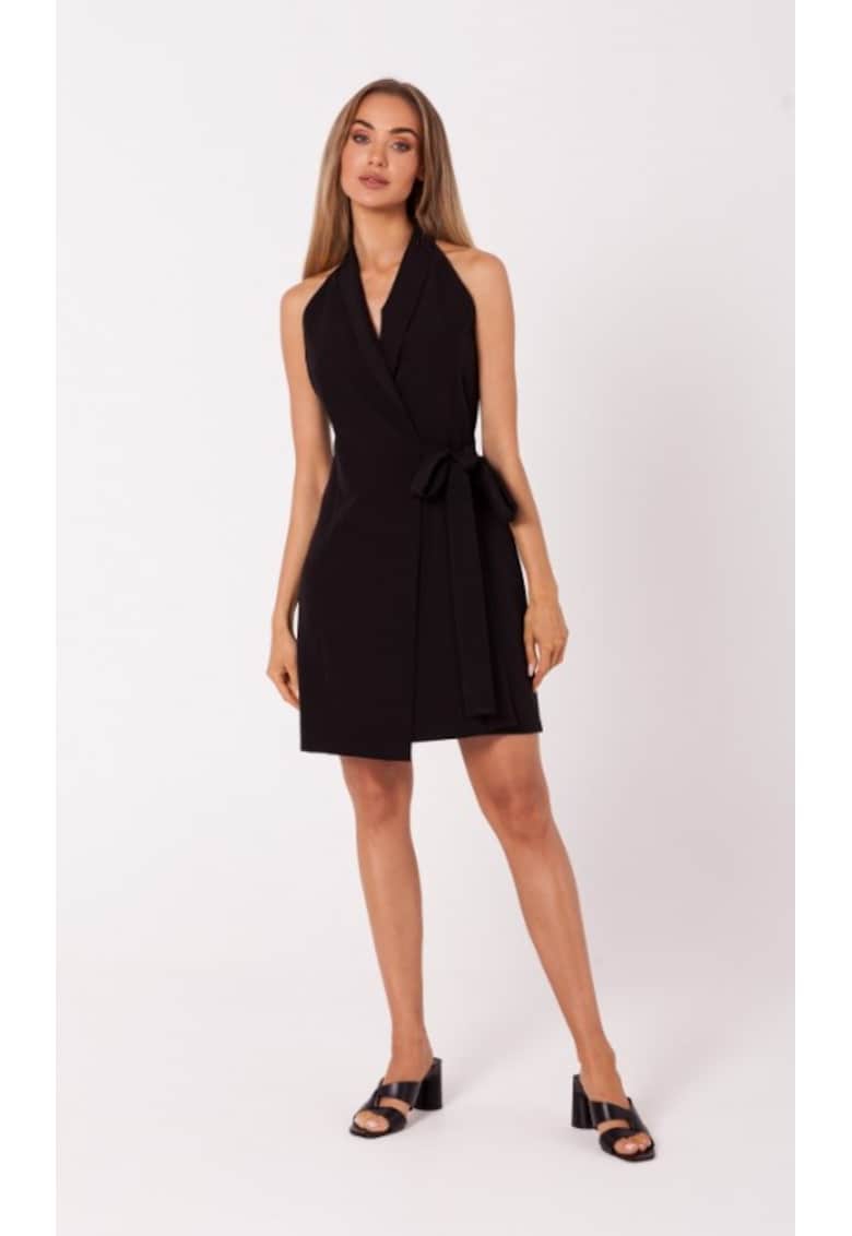 Rochie sacou cu cravata -
