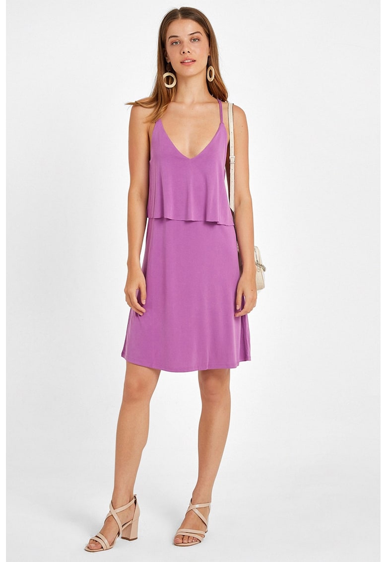 Rochie uni din amestec de modal - Ametist